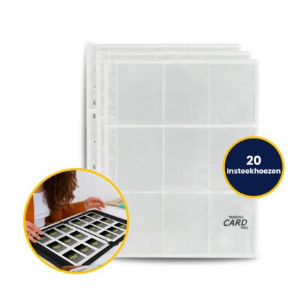 9-Pocket Pagina’s (20 st.) Insteekhoezen voor Verzamelmap – AGY Cards