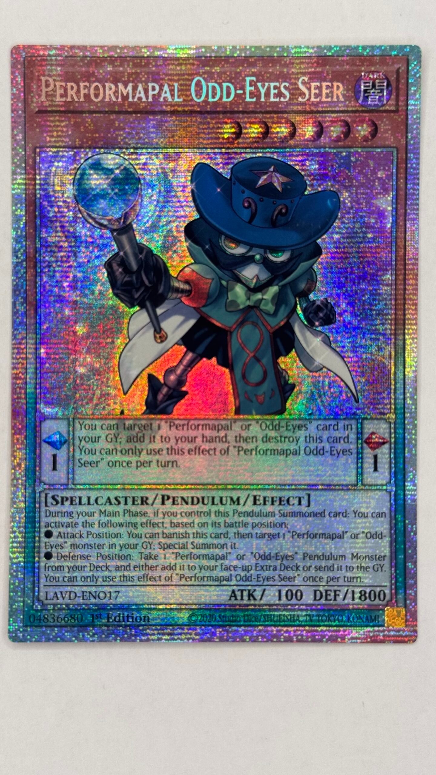 Performapal Odd-Eyes Seer (Starlight Rare) - Legendary Arc-V Decks (LAVD)