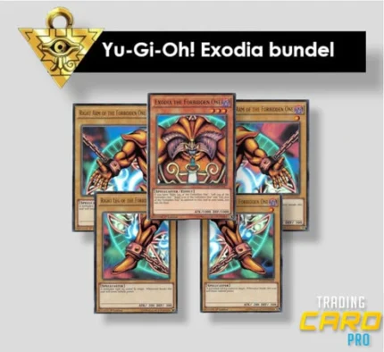 Bundel van Exodia Yu-Gi-Oh kaarten