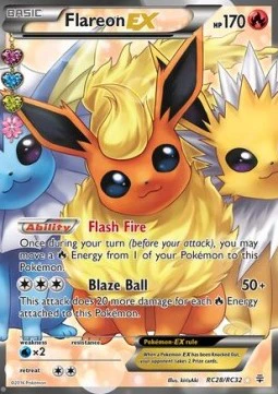 Flareon EX (met Vaporeon en Jolteon) – Generations