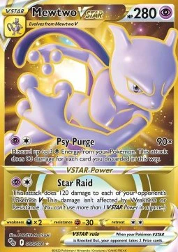 Mewtwo VSTAR – Gouden kaart – Pokémon Go