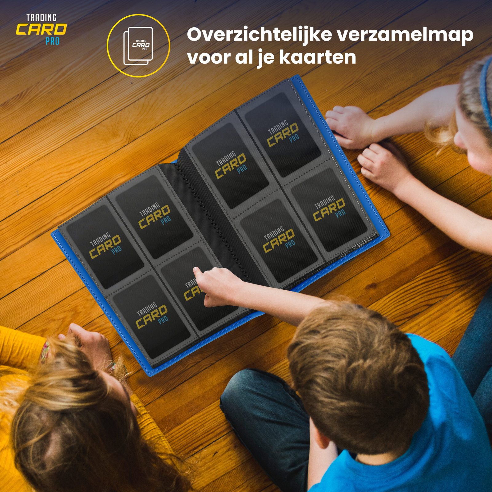 Verzamelmap Donkerblauw 4-Pocket – AGY Cards - Afbeelding 3
